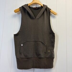 B by Burton Streetwear Sparkle Sleeveless Hoodie Vest Women Medium Athleisure